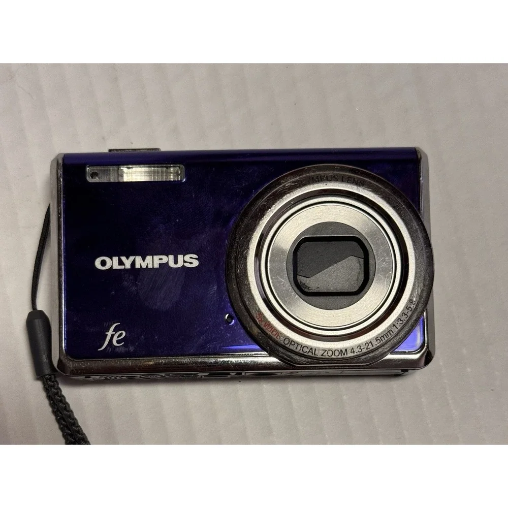 Olympus FE-5020 12.0MP Compact Digital Camera Purple PARTS/REPAIR(NO POWER) 984